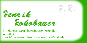 henrik rokobauer business card